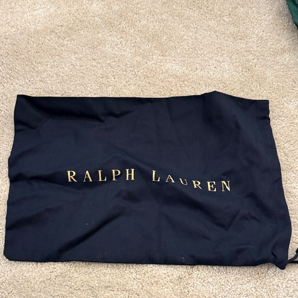 Ralph Lauren Black Bag with Gold Lettering